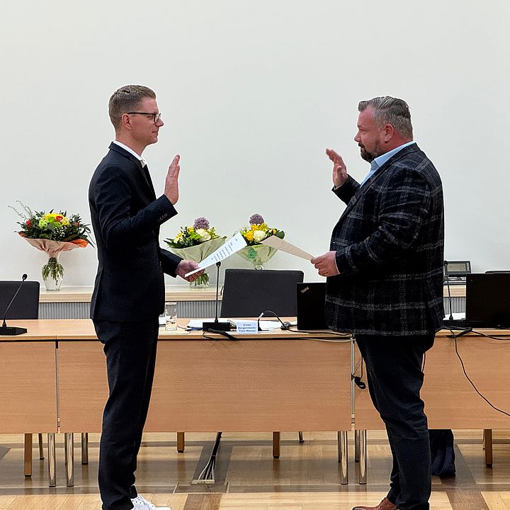 Vereidigung von Stefna Groß als zweiter Bürgermeister